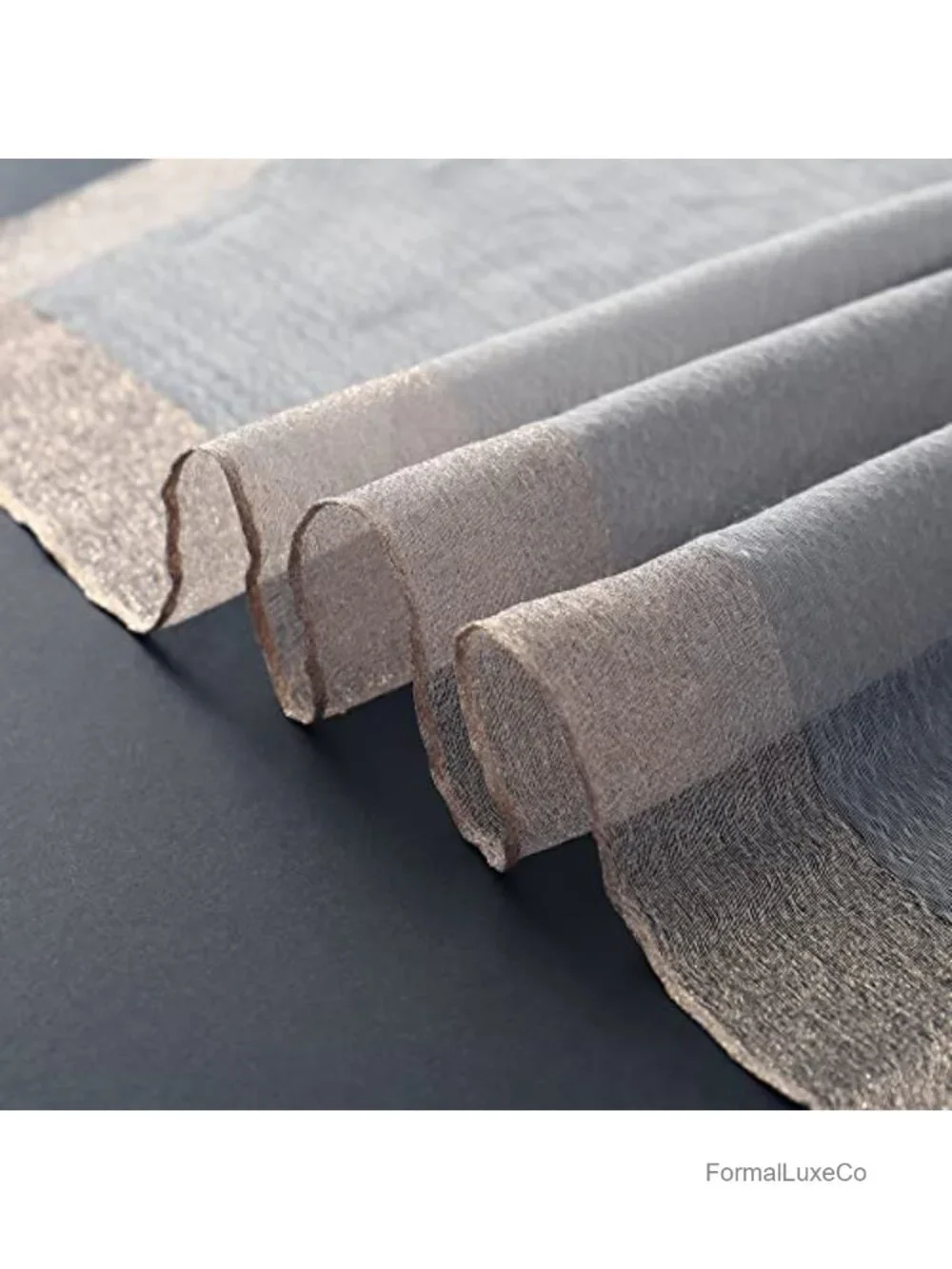 Silk Blend Metallic Trim Shawl Wrap - Elegant Evening Accessory - Gift Ready